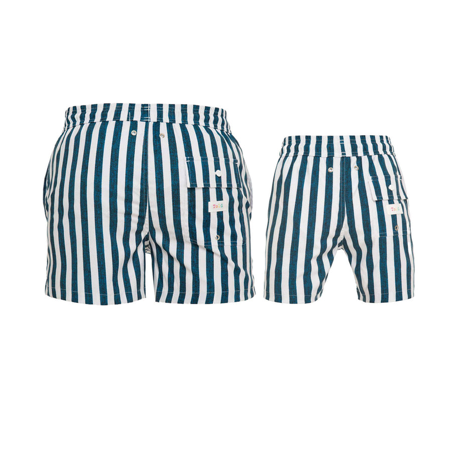 Nautical Stripes Swim Shorts Set