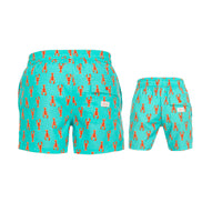 Green Lobsters Swim Shorts Set