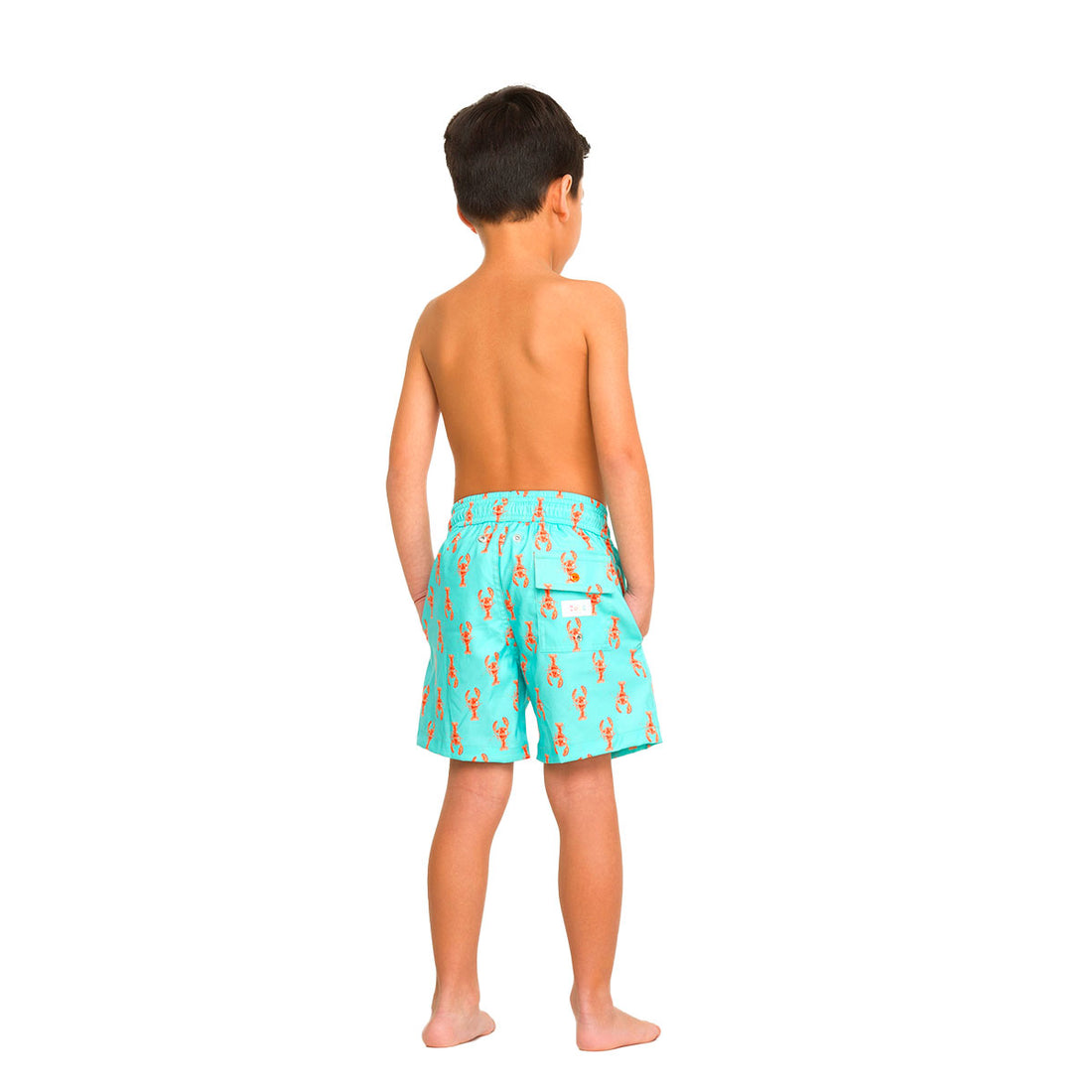 Green Lobsters Swim Shorts Set