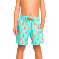 Green Lobsters Swim Shorts Set