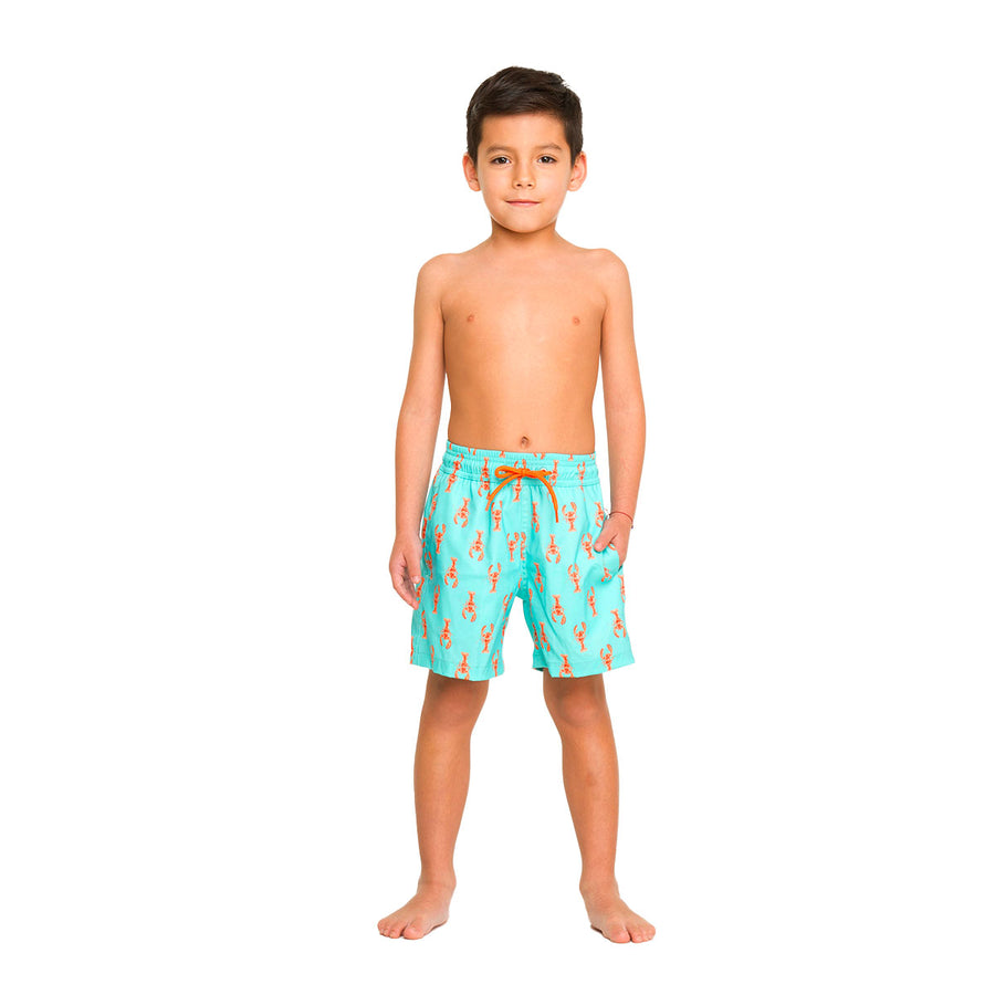 Green Lobsters Swim Shorts Set