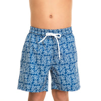 Dark Essential Fishes Swim Shorts Set