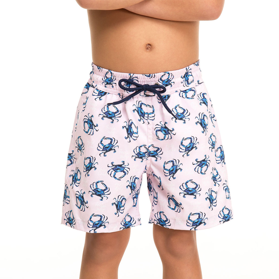 Pink Crabs Swim Shorts Set