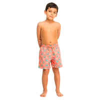 Orange Crabs Swim Shorts Set