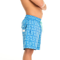 Blue Essential Fishes Swim Shorts Set