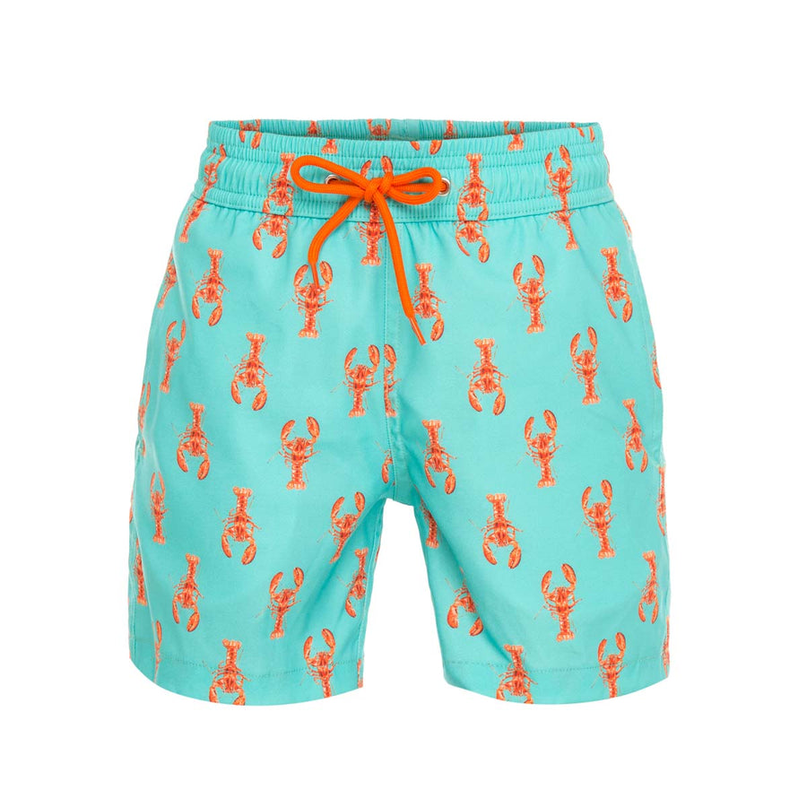 Green Lobsters Boy's Swim Shorts