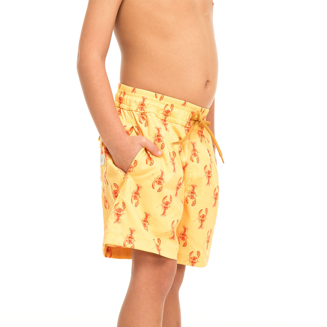 Yellow Lobsters Swim Shorts Set