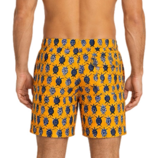 Orange Turtles Boardshorts