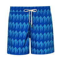 Mens' Blue Swim Shorts with Elephants