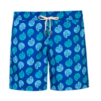 Mens' Blue Swim Shorts with Shells