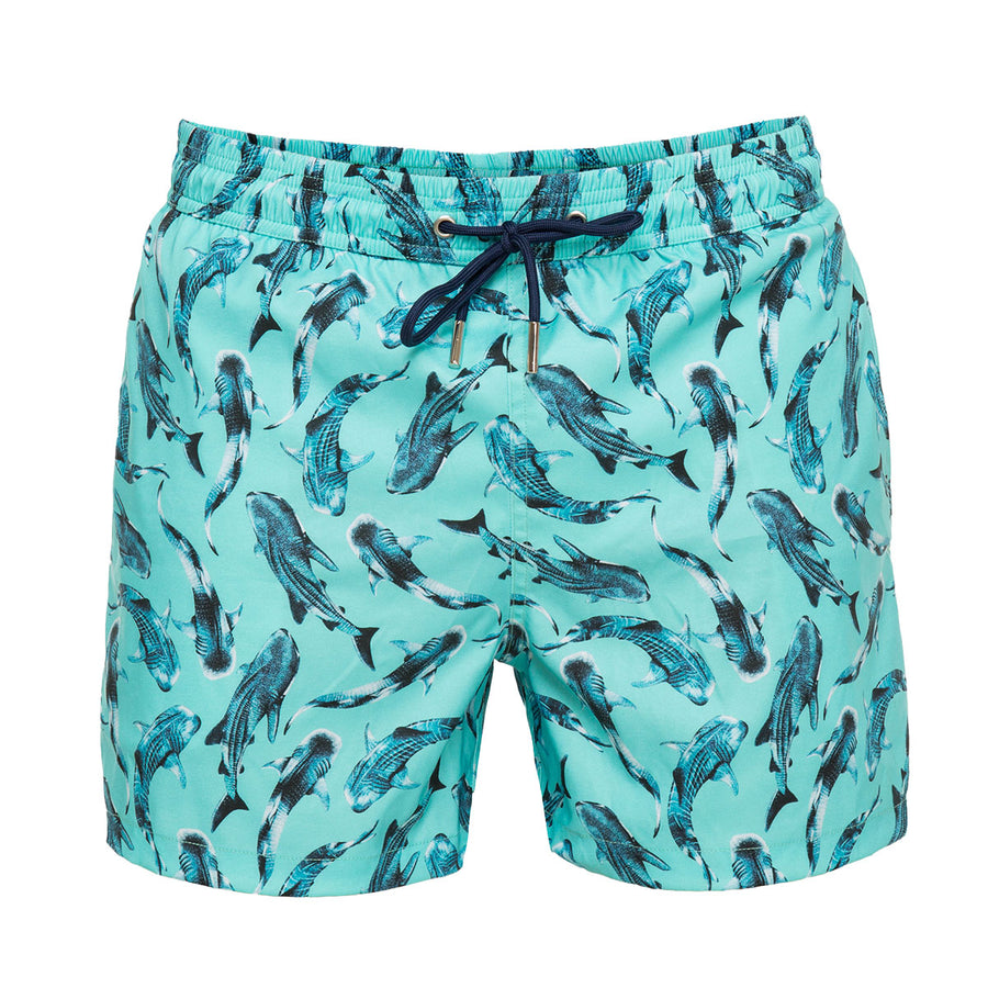 Blue Whale Sharks Men's Swim Shorts