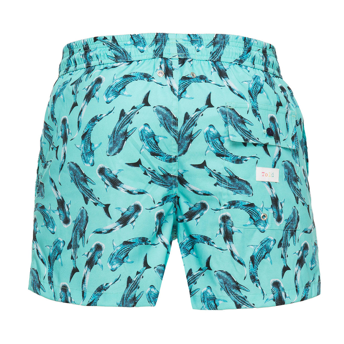 Blue Whale Sharks Men's Swim Shorts