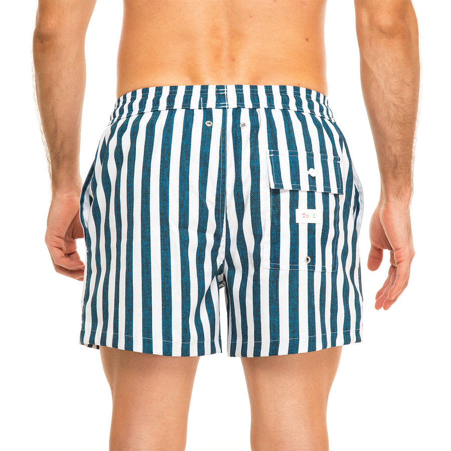 Nautical Stripes Men's Swim Shorts