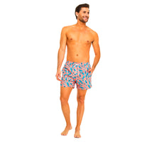 Orange Whale Sharks Men's Swim Shorts