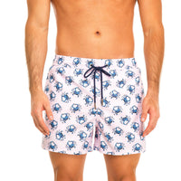 Pink Crabs Swim Shorts Set