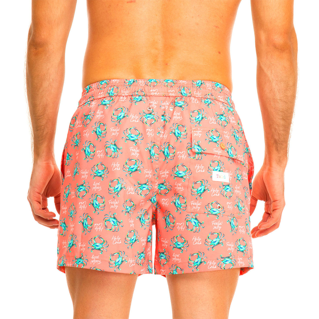 Orange Crabs Swim Shorts Set