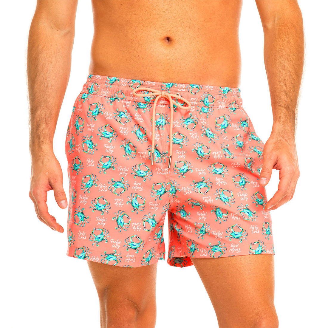 Orange Crabs Swim Shorts Set