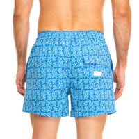 Blue Essential Fishes Men's Swim Shorts