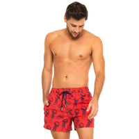 Red Jellyfish Swim Shorts Set