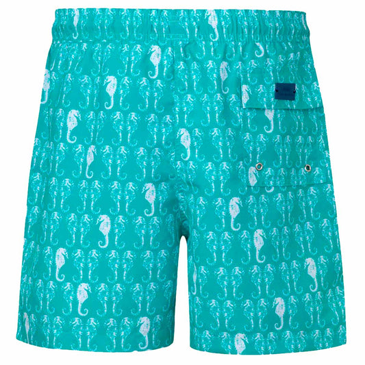 Aquamarine seahorses men boardshorts BAYO2 Tolu Australia