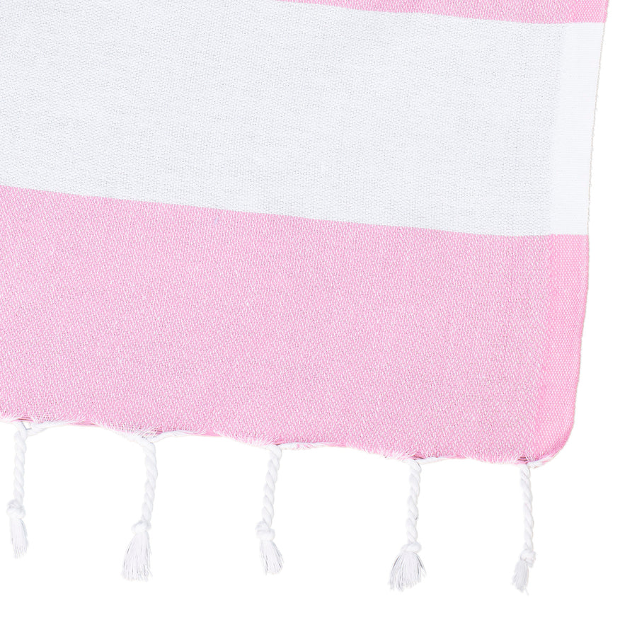 Baby Pink Thin Turkish Towel Tolu Australia Corner
