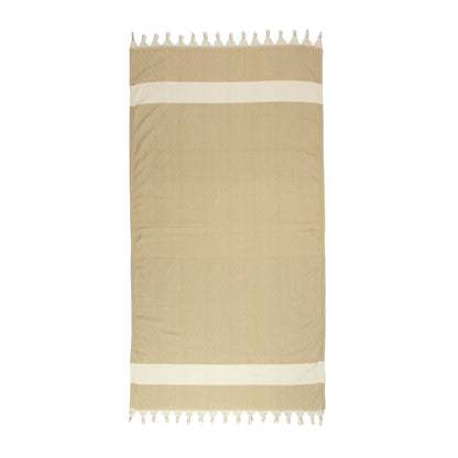 Beige Turkish Towel Full