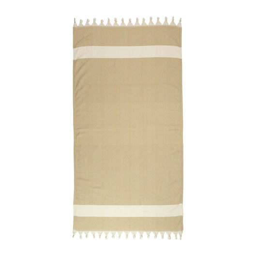 Beige Turkish Towel Full