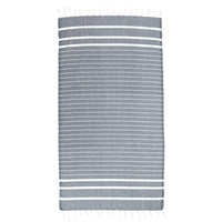 Black Stripes Thin Turkish Towel Tolu Australia Full