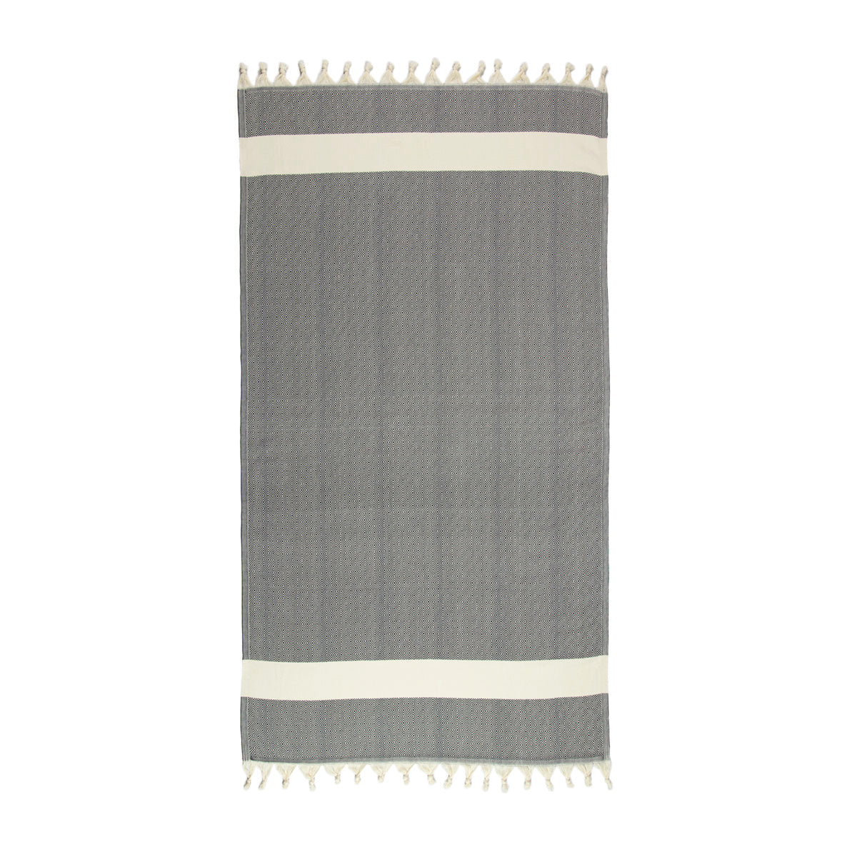 Black and White Turkish Towel