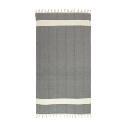 Black and White Turkish Towel