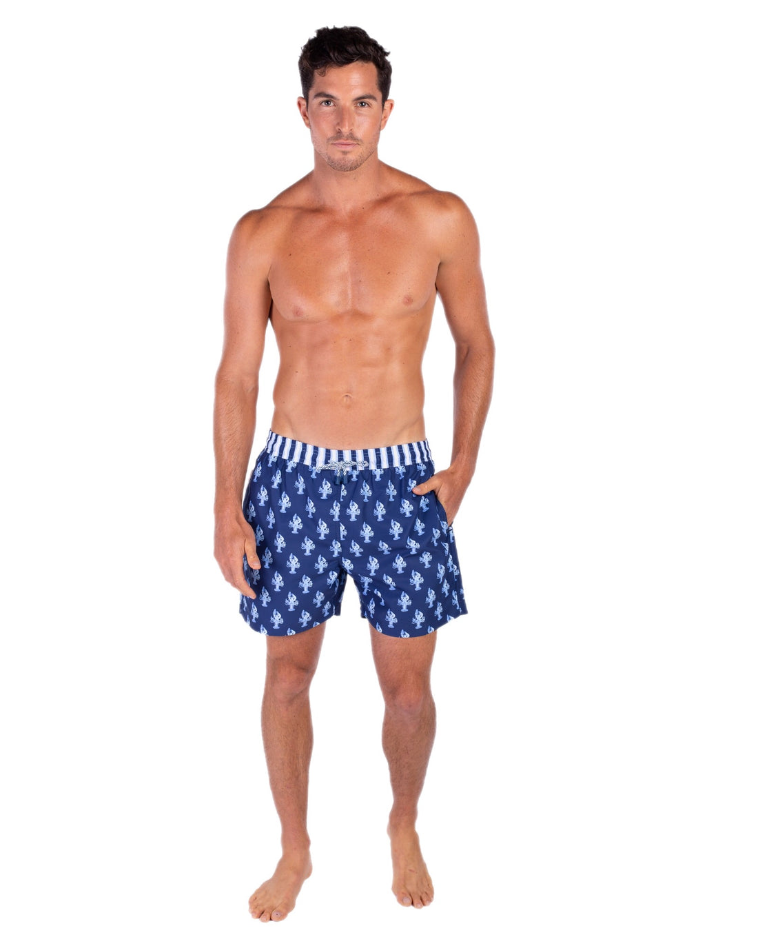 Blue Lobsters swim shorts for men LAN4 Tolu Australia