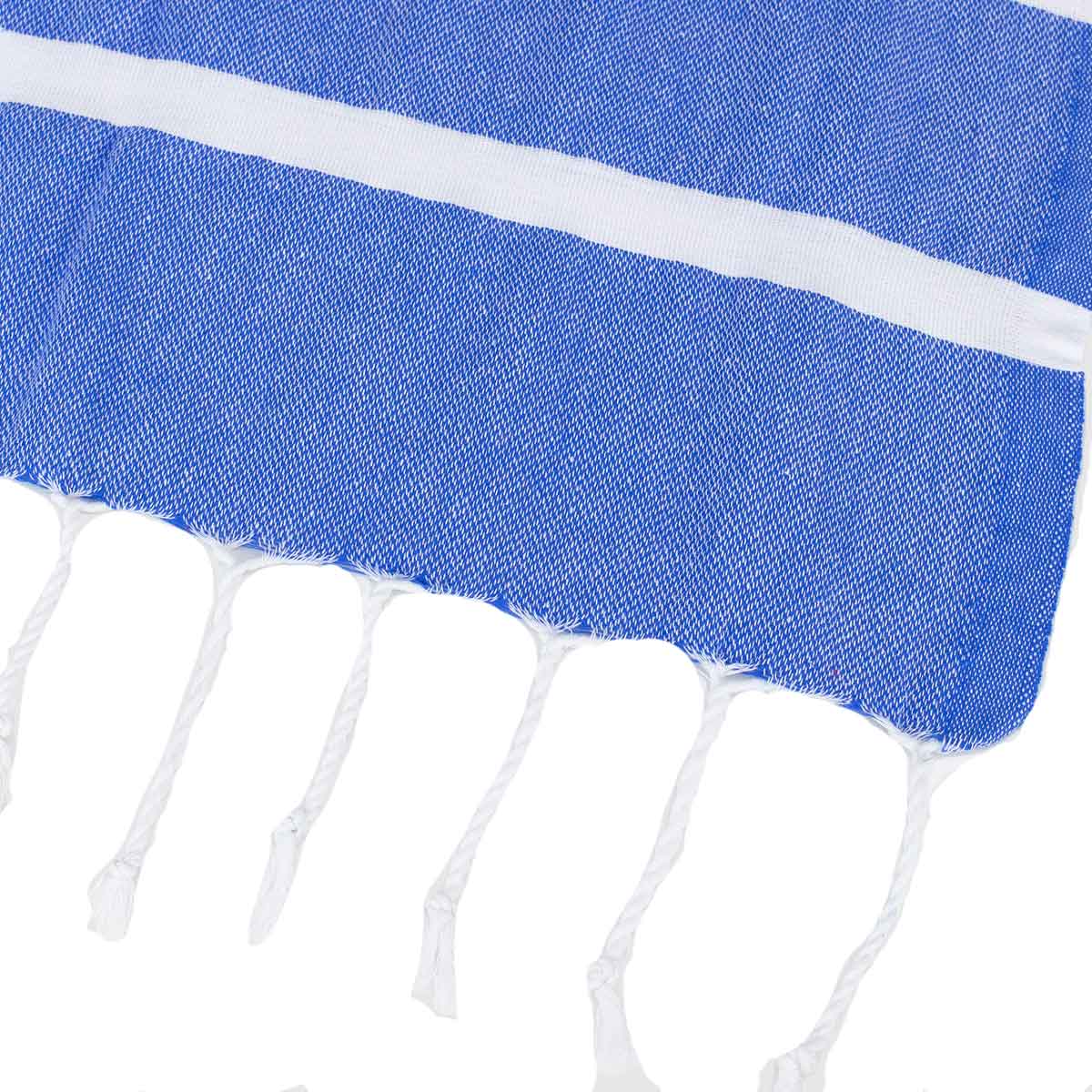 Blue and White Thin Turkish Towel tolu australia
