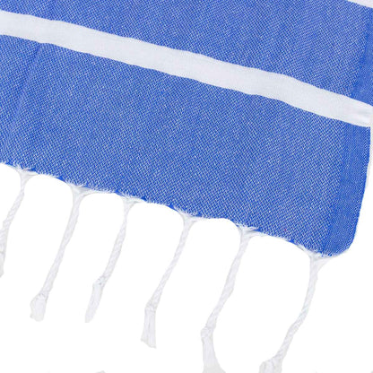 Blue and White Thin Turkish Towel tolu australia