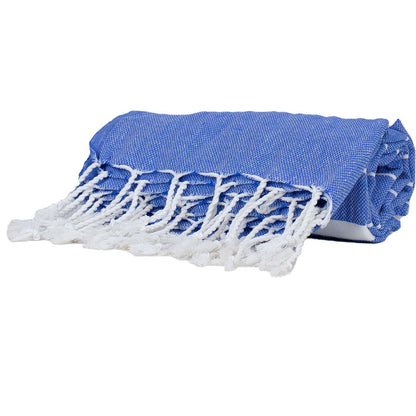 Blue and White Thin Turkish Towel tolu australia