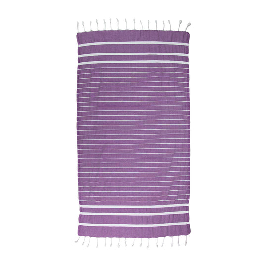 Dark Purple Thin Turkish Towel Tolu Australia Full