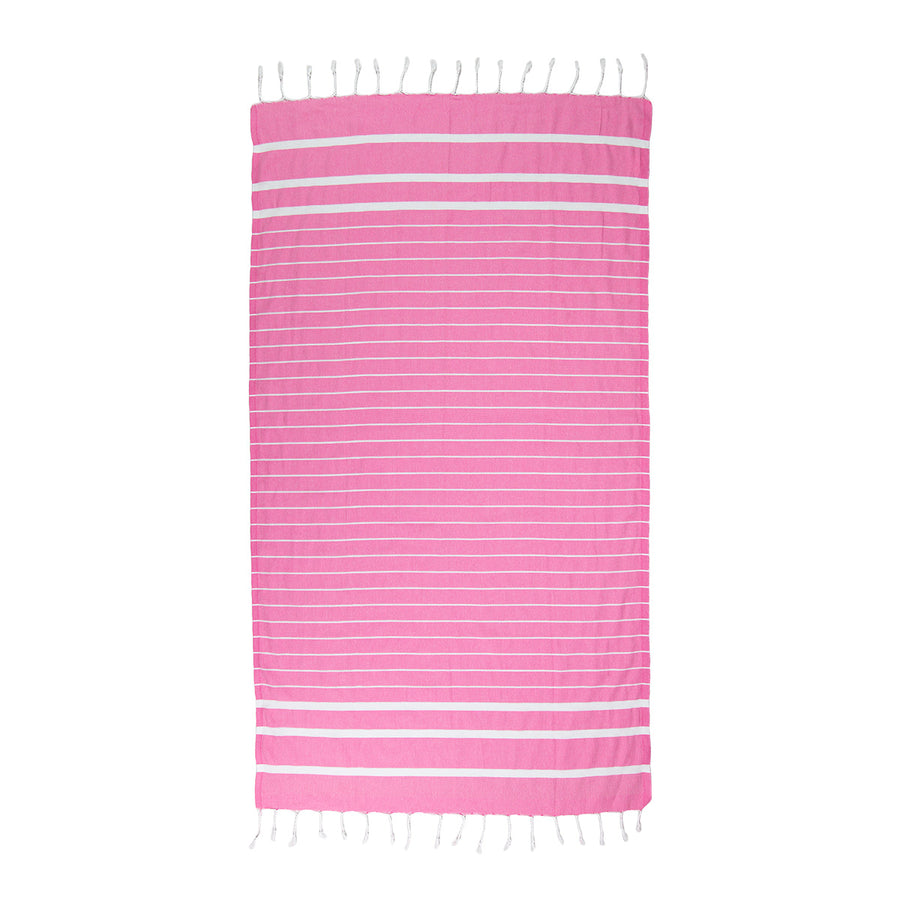 Light Pink Thin Turkish Towel Tolu Australia Full