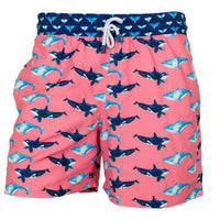 Pink Whales board shorts for men Tolu Australia