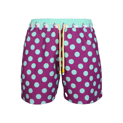 Purlpe Dots Heron kids boardshorts GARZA5