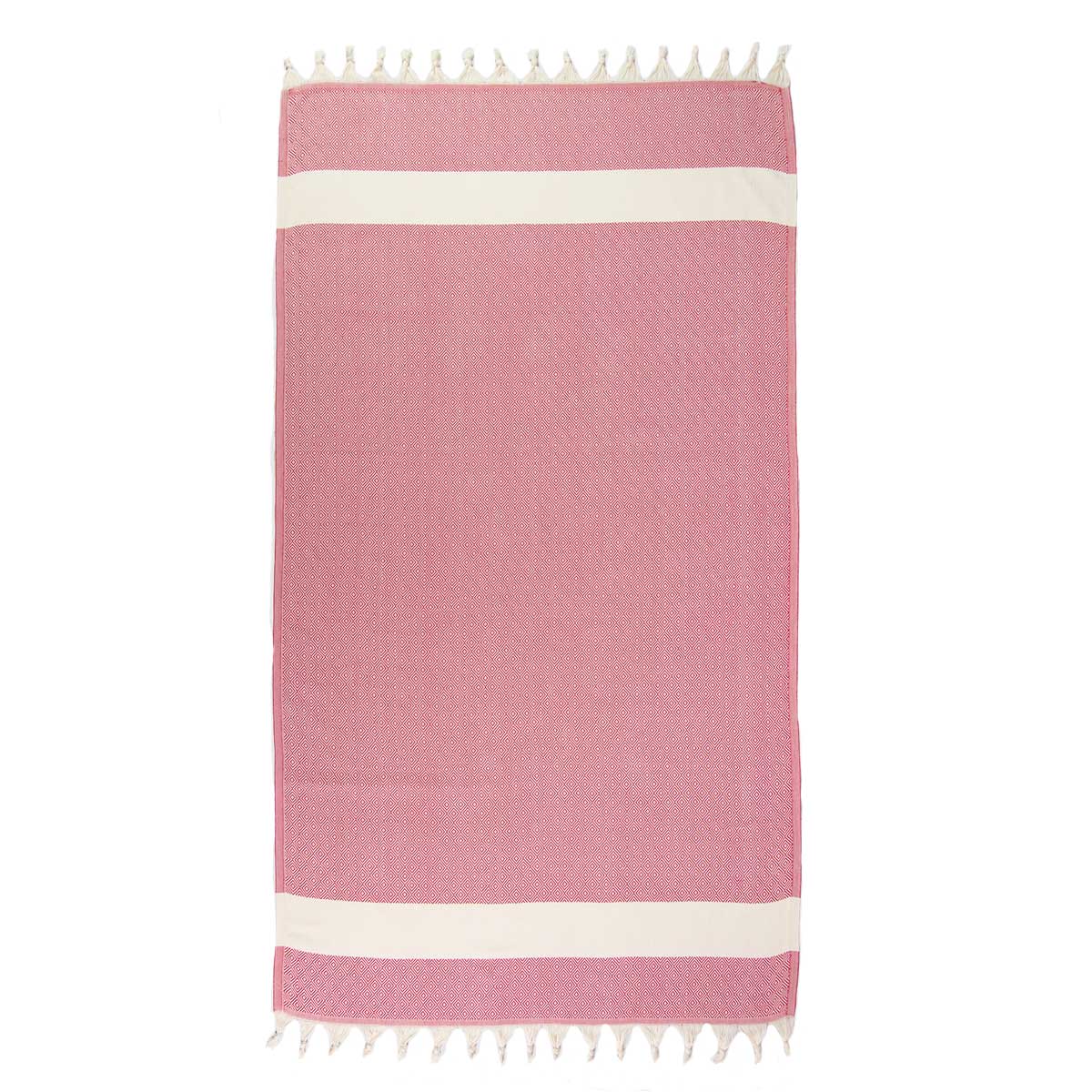 Red and White Turkish Full Towel