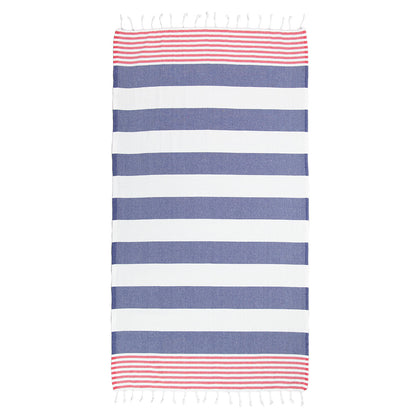Sailor Blue Thin Turkish Towel Tolu Australia Full