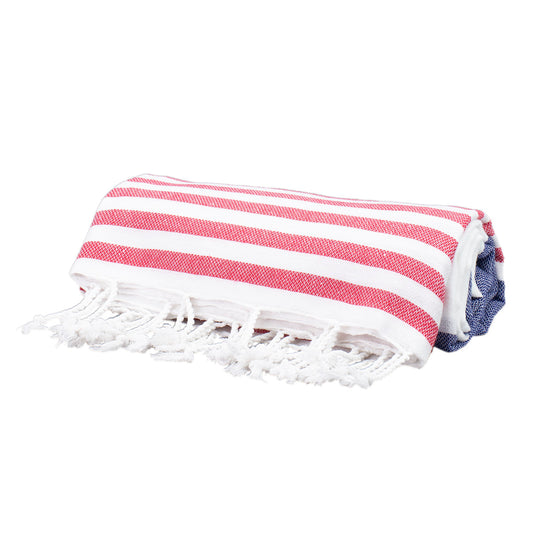 Sailor Blue Thin Turkish Towel Tolu Australia Roll