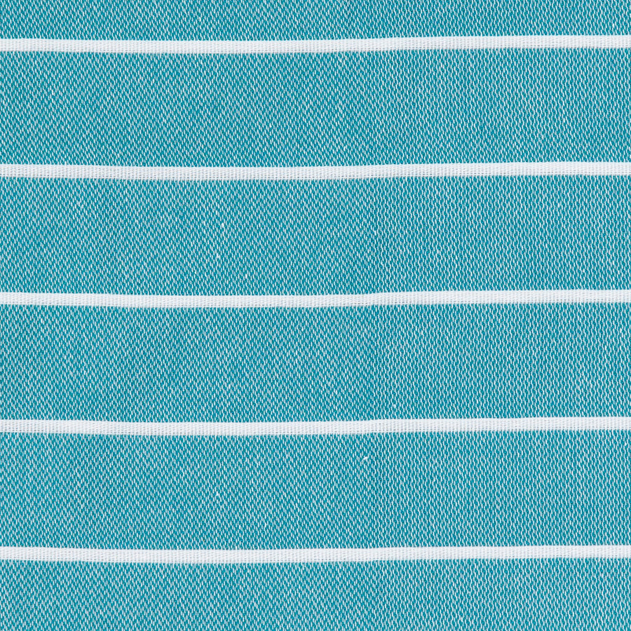 Turquoise and White Thin Turkish Towel Tolu Australia Pattern