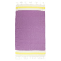 Yellow and Purple Thin Turkish Towel Tolu Australia  Full
